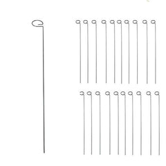 Tingyuan 24 Inches Single Stem Plant Support Stakes Steel Garden Stakes, Pack of 20