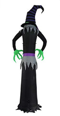 Bigjoys 8 Ft Halloween Inflatable Witch Ghost Decoration Lantern for Home Indoors Outdoors Yard Lawn Party Supermarket