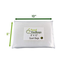 FOODSAVER 150 Combo FoodVacBags Vacuum Seal Bags - 3 sizes! 50 Pint, 50 Quart and 50 Gallon, 4 MIL, Commercial Grade, Sous Vide, No BPA, Boil, Microwave & Freezer Safe