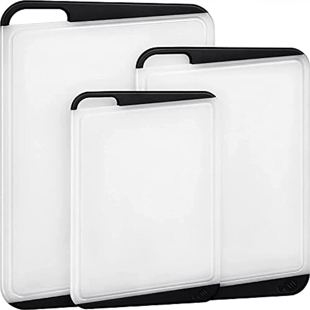 Smirly Plastic Cutting Board Set - Plastic Cutting Boards for Kitchen Dishwasher Safe, Chopping Board Set, Extra Large Cutting Board Plastic, Small