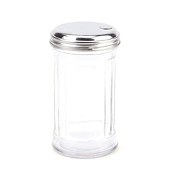 Tebery 4 Pack Stainless Steel Flip Cap Glass Sugar Dispenser/Pourer/Shaker,12 ounce