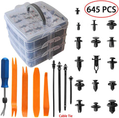 Auto Body Retainer Clips Plastic Fasteners Push Rivets Clips Set Tailgate Handle Rod Clip 19 MOST Popular Sizes Door Trim Panel Clips 460 PCS With 1 Plastic Fastener Remover For GM Ford Chevy Toyota