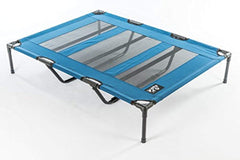 2PET Elevated Pet Cot by Deluxe Cooling Elevated Dog Bed - Dog Cot that Provides Maximum Comfort, Good Sleep, Joints Support & Insect Relief- All Seasons. Extra Large Blue - Model EPB05