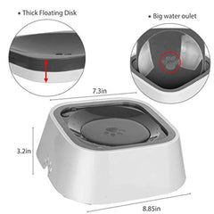 PETOCAT Vitalumos Dog Water Bowl, Splash-Free Pet Bowl with Antibacterial Material, Vehicle Carried Water Bowl for Dogs/Cats/Pets