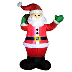 Joiedomi 6 Foot Inflatable Santa Claus LED Light Up Giant Christmas Xmas Inflatable Santa Claus Carry Gift Bag for Blow Up Yard Decoration, Indoor Outdoor Garden Christmas Decoration