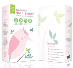 Little Martin's Drawer Baby Nail Trimmer File with Light - Safe Electric Nail Clippers Kit for Newborn Infant Toddler Kids Toes and Fingernails - Care, Polish and Trim - Battery Operated (AA)