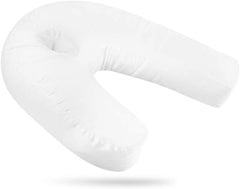 Side Sleeper Pillow Seen On TV, U-Shape Contour Pillows for Sleeping With Ear Pocket Relieve Neck Shoulder Back Pain, Cool Silk Pillowcase and Firm Silk Floss Inner Bed Pillow for Bed and Household by MKYUHP