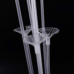 BASENOR Balloon Stand 4 Set Balloon Column Stand Kit Base and Pole, Desktop Holder Balloon Tower Decoration for Christmas Birthday Party Wedding Party Event Decorations