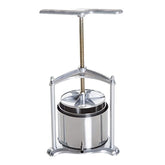 ELIKIDSTO 1.4 Gallon Stainless Steel Manual Fruit Juice and Wine Press - Silver