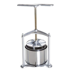 ELIKIDSTO 1.4 Gallon Stainless Steel Manual Fruit Juice and Wine Press - Silver