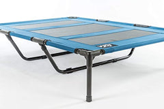 2PET Elevated Pet Cot by Deluxe Cooling Elevated Dog Bed - Dog Cot that Provides Maximum Comfort, Good Sleep, Joints Support & Insect Relief- All Seasons. Extra Large Blue - Model EPB05