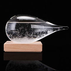 Storm Glass Weather Predictor-Creative Stylish Desktop Storm Glass Weather Bottle Forecast Perfect for Christmas/Birthday Gift and Home/Office Decorations