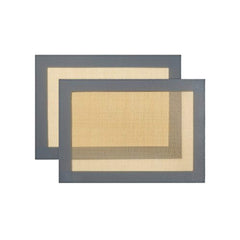 2-Pack Non-Stick Silicone Baking Mat, Toaster Oven Liner, Cookie Sheet, 16.5" x 11.5 by GAOAG