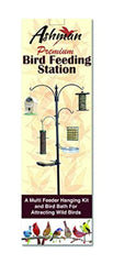 Ashman Premium Bird Feeding Station Kit, 22" Wide x 92" Tall (82" Above Ground Height), A Multi Feeder Hanging Kit and Bird Bath for Attracting Wild Birds