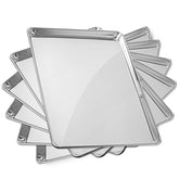 GRIDMANN 18" x 26" Commercial Grade Aluminum Cookie Sheet Baking Tray Pan Full Sheet - 6 Pans