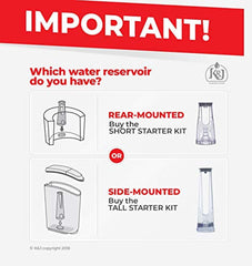 Keurig Starter Kit Replacement for Keurig 2.0 Brewers - Includes Side Reservoir Filter Holder And 6-pack of Keurig 2.0 Compatible Water Filters (Side Tank- Tall Holder) by K&J