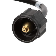 X Home 12 Feet Propane Tank Adapter Hose Assembly 1lb to 20 lb Converter for QCC1/Type 1 LP Gas Tank -Connects 1 LB Portable Appliance to 20 lb Propane Bottle