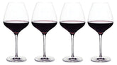 The One Wine Glass - Perfectly Designed Shaped Red Wine Glasses For All Types of Red Wine By Master Sommelier Andrea Robinson, Premium Set Of 4 Lead Free Crystal Glasses, Break Resistant