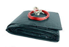 Qikafan 24' Round Above Ground Swimming Pool Winter Cover 10 Year Limited Warranty