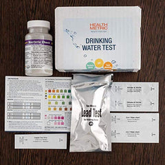 Health Metric Drinking Water Test Kit for Home Tap and Well Water - Simple Testing Strips for Lead Copper Bacteria Nitrate Chlorine and More | Made in USA to EPA Standards
