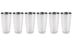 (4 Pack) 30-Ounce Cocktail Mixing Shaker Tin - Silver Glitter, Boston Shaker for Professional Bartenders, Commercial Grade Stainless Steel Bar Cheater Tins