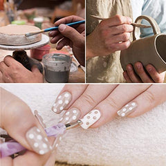 MILTECH 3HCRT 38PCS Mandala Dotting Tools for Painting Rocks, Stone Painting Mandala Dotting, Dotting Tools for Painting Mandalas, Rock Supplies Dotting with Stencils Template and Clay Sculpting Tools