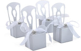 50 PCS Wedding Favor Boxes Wedding Gift Box Chair Place Card Holders Baby Shower Party Favors by iDOO