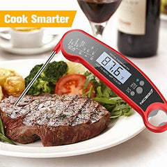 TSYMO Digital Instant Read Meat Thermometer with Probe Fast Waterproof Thermometer with Back light and Calibration. Digital Food Thermometer for Cooking, Kitchen