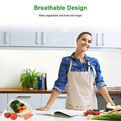 Reusable Cotton Bags, Produce Bags Vegetable Bags Fruit Bags Reusable Produce Grocery bags Reusable Mesh Bags Organic Produce Bags Eco Bag Set Of 6(2 Small, 2 Medium, 2 Large)