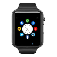 Bluetooth Smart Watch - Wzpiss Smartwatch Touch Screen Wrist Watch with Camera/HCM Card Slot Compatible with iOS iPhones Android Samsung for Kids Women and Men (Black)