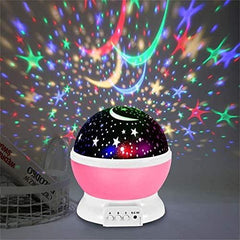 Kingtoys Moon Star Projector,Baby Night Lights, Romantic LED Night Light, 360-degree Rotating 4 LED Bulbs,Suitable for Parties, Children's bedrooms or to be Christmas Gifts.