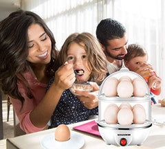 Egg Cooker,350W Electric Egg Maker,White Egg Steamer,Egg Boiler,14 Egg Capacity Egg Cooker With Automatic Shut Off,Egg cooker with Free Gift Egg Piercer