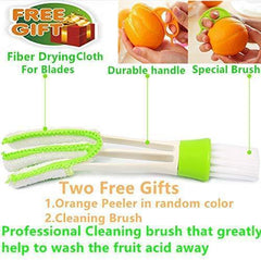 YHTAWOO Apple Corer Slicer+Orange peeler+cleaning brush, Apple Slicer Stainless steel Core remover Blooming Onion Cutter Pear Divider Wedger Metal Decorer Tool For Large Apple Kitchen Gadgets