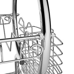 Bathwa 2 Tier Dish Drying Rack Dish Strainer Stainless Steel Wire Dish Holder Rack Large Dish Drainer with Dish Drainboard for Kitchen Sink Counter