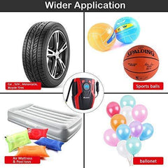 BOSONER Portable Air Compressor Pump, Tire Inflator, 12V DC Portable Air Compressor for Car Tires with LED Light for Car, Auto Shut-Off, Motorcycle, Bicycle, Balls and Other Inflatable Equipment