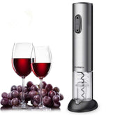 Electric Wine Bottle Opener Cordless 2-in-1 Vacuum Pump and Bottle Opener with Markable Wine Stopper, Foil Cutter and Collectible Recharging Base