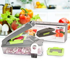Mueller Austria Onion Chopper Pro Vegetable Chopper - Strongest - NO MORE TEARS 30% Heavier Duty Multi Vegetable-Fruit-Cheese-Onion Chopper-Dicer-Kitchen Cutter