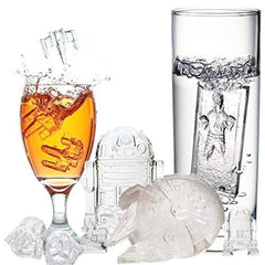 Set of 8 Star Wars Silicone Ice Cube Molds ! Candy Chocolate Baking Molds with Novelty Yoda Tray. Create Cake Toppers, Jello, Soaps, Candles and Bath Bombs - Best Gift with E-book by Vibrant Kitchen