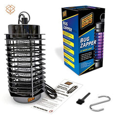 Dickinda Bug Zapper for Indoor & Outdoor, Electric Mosquito Zapper Killer, 4200V Electric Mosquito Killer, Waterproof Powered Electric Mosquito Zappers Killer, Powerful Insect Killer for Home Garden Backyard