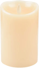 Luminara LED Flameless Candles, Luminara Flameless Real Wax Moving Wick LED Candle for Home/Party/Halloween/Christmas/Wedding Decor with Timer Control Vanilla Scent 3.5" x 5" - Ivory by iDOO