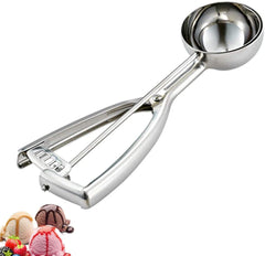 Fayomir Medium Cookie Scoop, 2.8 Tbsp/ 1.4 OZ, 2 inch/ 5 CM Ball, 18/8 Stainless Steel Medium Ice Cream Scoop, Secondary Polishing