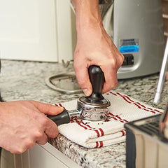 Benicci 3058F Calibrated Flat Tamper, Black , 58 mm