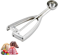 Fayomir Medium Cookie Scoop, 2.8 Tbsp/ 1.4 OZ, 2 inch/ 5 CM Ball, 18/8 Stainless Steel Medium Ice Cream Scoop, Secondary Polishing