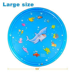 KKONES Sprinkler pad & Splash Play Mat 68" Toddler Water Toys Fun for 1 2 3 4 5 Year Old Boy Girl, Kids Outdoor Party Sprinkler Toy