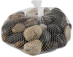 Supply Guru SG2584 River Rocks, Pebbles, Outdoor Decorative Stones, Natural Gravel, For Aquariums, Landscaping, Vase Fillers, Succulent, Tillandsia, Cactus pot, Terrarium Plants, 2 LB. Large Size.