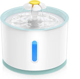 isYoung LED Pet Fountain, LED 81oz/2.4L Automatic Cat Fountain Dog Water Dispenser for Cats, Dogs