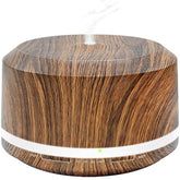 Essential Oil Diffuser 450ml, Dark Wood Grain Aromatherapy Diffusers and Air Humidifiers Set for Large Room - LUSCREAL Gift Idea