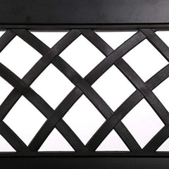 FDW Patio Park Garden Bench Porch Path Chair Outdoor Deck Steel Frame New