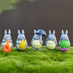 Totoro Ornament Toy Miniatures Fairy Garden Gnome Moss Terrarium Decor Crafts Bonsai Home Decor Micro Landscape Decoration