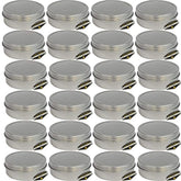 Mighty Gadget (R) 4 oz Round Tins Screw Lid Container (24 pack)
